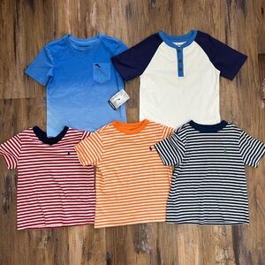Polo by Ralph Lauren Kids' Blue Ombre & Stripe Tee Pack - 5-Pack